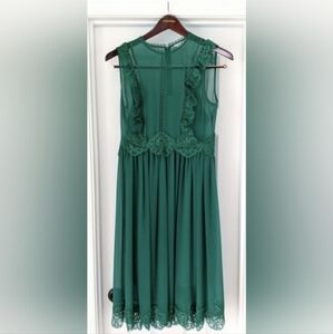 Ted Baker Kelly Green Porrla Midi Dress Size 3 (US 8/10)